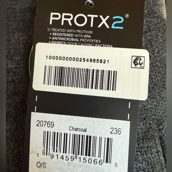 Fownes + ProTX2 Charcoal one size gloves touch screen antimicrobial NWT - Picture 3 of 3